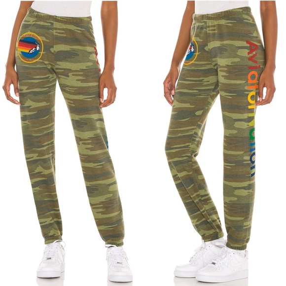 Aviator Nation Pants - Aviator Nation Camo Sweatpants Medium NEW